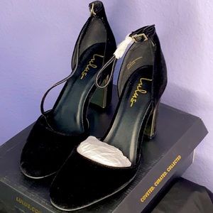 Mary Jane Blake Velvet Heels